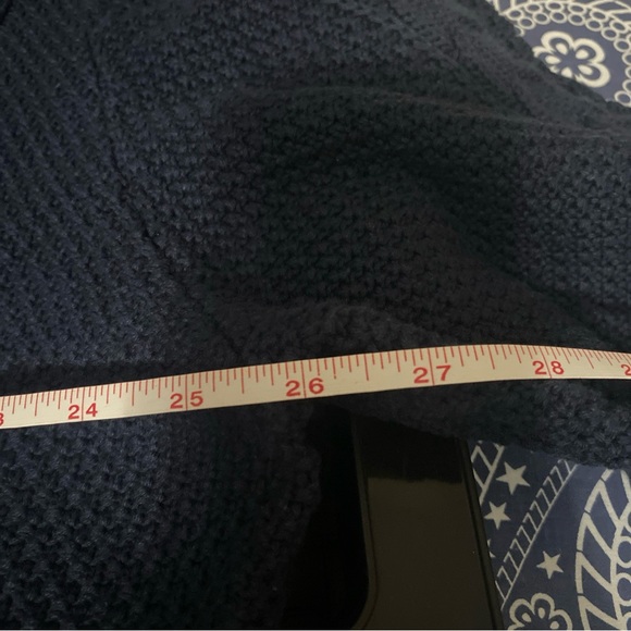 Old Navy Men's Cozy Crewneck Cable-Knit Cotton Sweater Navy Blue XXL NWT gift - Picture 5 of 5